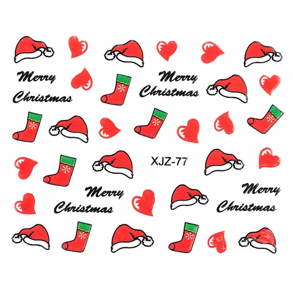 Sticker 3D Unghii LUXORISE, Christmas Mood XJZ-77