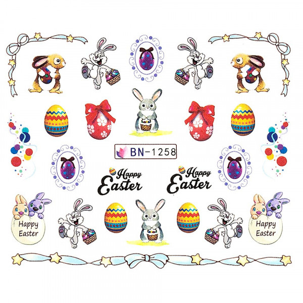 Tatuaj Unghii LUXORISE Easter Bunny, BN-1258