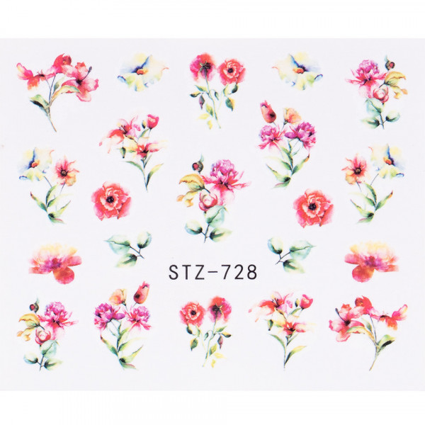 Tatuaj Unghii LUXORISE Flower List, STZ-728