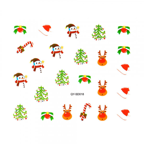 Abtibild Unghii SensoPRO Milano Christmas Wonderland Edition, QY-SD018