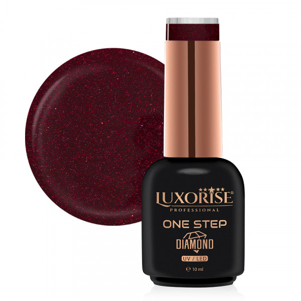 Oja Semipermanenta One Step Diamond LUXORISE - Shimmering Red 10ml