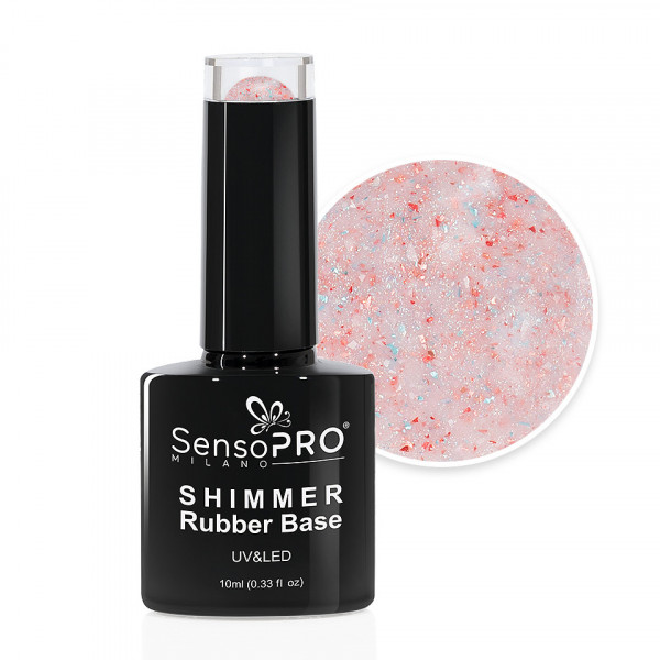 Shimmer Rubber Base SensoPRO Milano - #40 Spotlight Style, 10ml