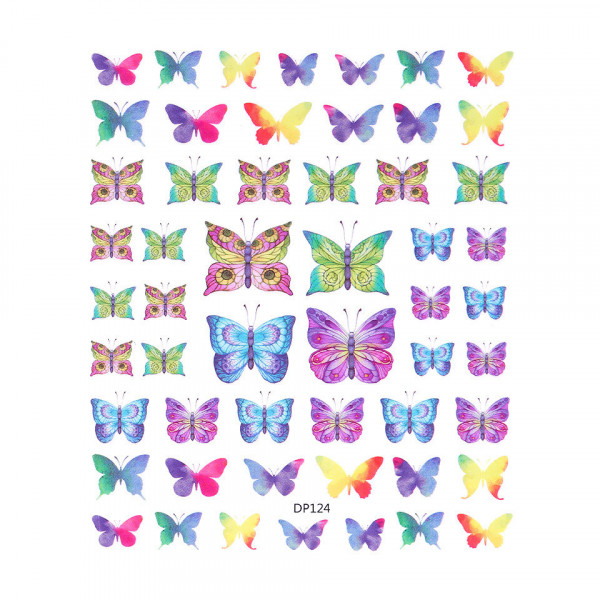 Abtibild Unghii SensoPRO Milano, Butterfly Colors DP124