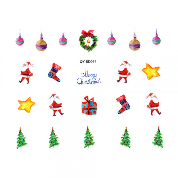 Abtibild Unghii SensoPRO Milano Christmas Wonderland Edition, QY-SD014