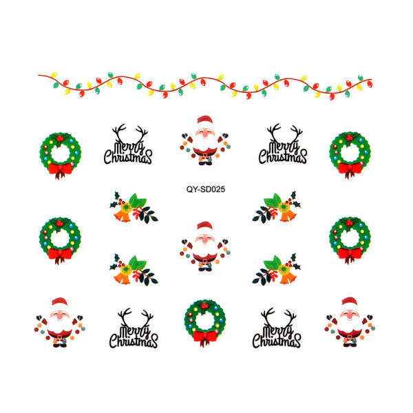 Abtibild Unghii SensoPRO Milano Christmas Wonderland Edition, QY-SD025