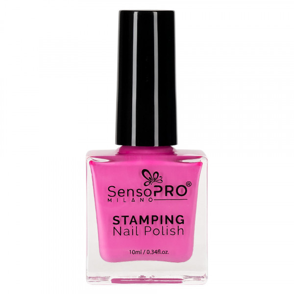 Lac de Unghii pentru Stampila, SensoPRO Milano, Pink 10ml