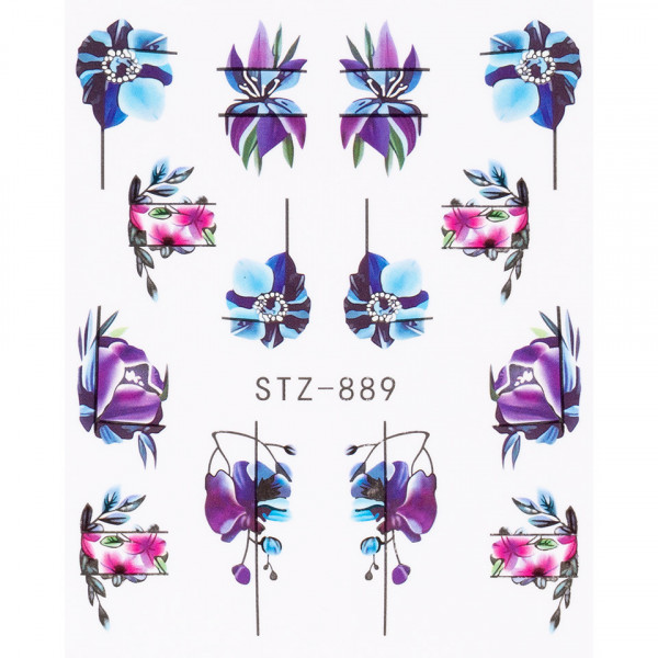 Tatuaj Unghii LUXORISE Flower Art Fun, STZ-889