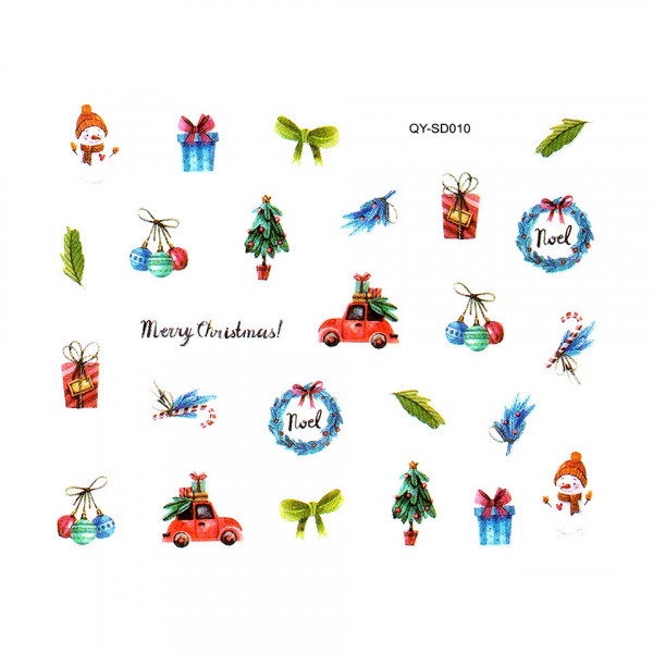 Abtibild Unghii SensoPRO Milano Christmas Wonderland Edition, QY-SD010