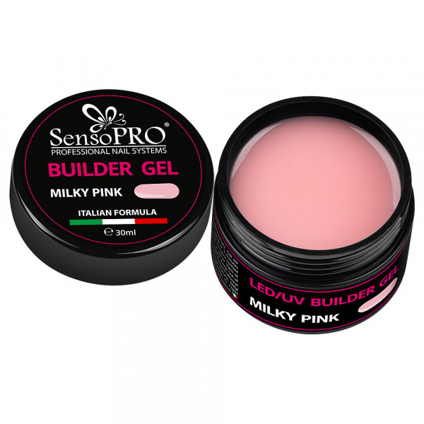 Gel Camuflaj Unghii SensoPRO Milano 30ml - Milky Pink