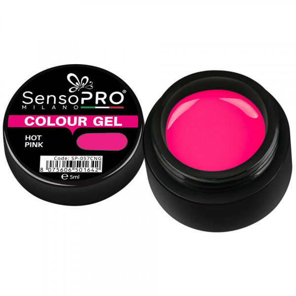 Gel UV Colorat Hot Pink 5ml, SensoPRO Milano