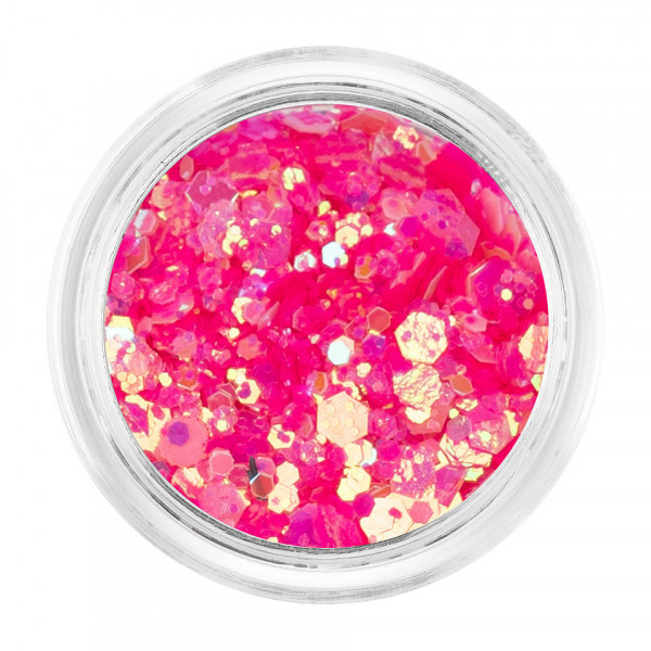 Pigment Unghii Neon Fluorescent LUXORISE, Light Pink