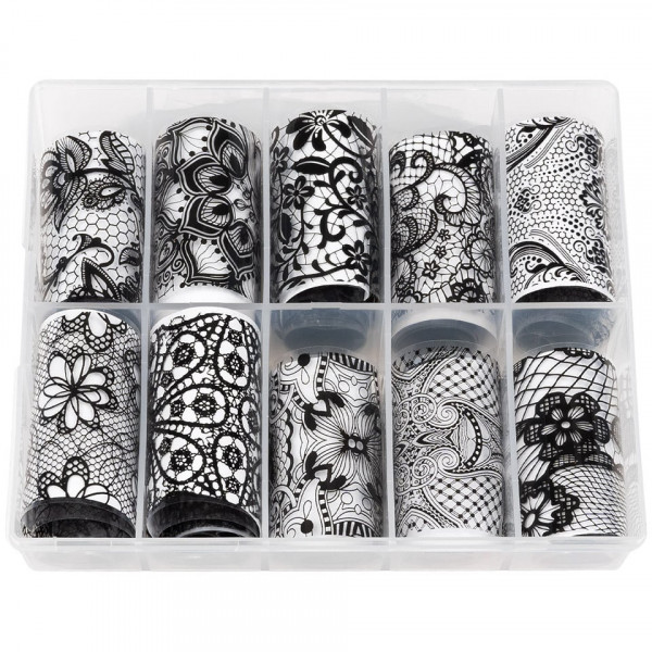 Set Folii Transfer LUXORISE Lace Place, 10 buc