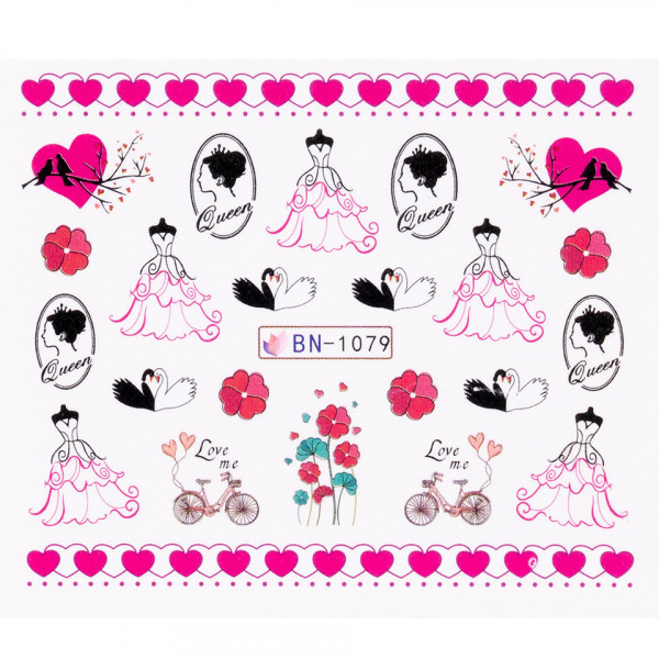 Tatuaj Unghii LUXORISE Retro Love, BN-1079