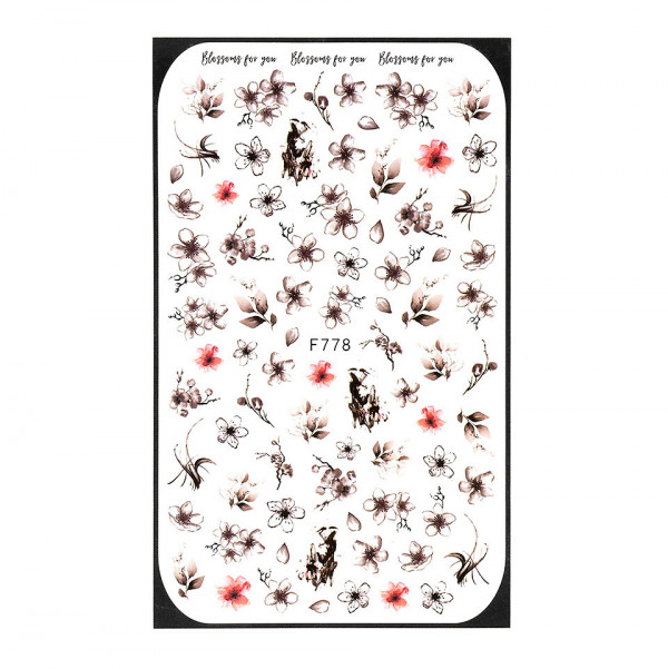 Abtibilduri Unghii SensoPRO Milano Flower Fantasy, model F778