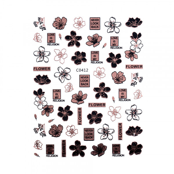 Stickere Unghii SensoPRO Milano, Rose Nature C0412
