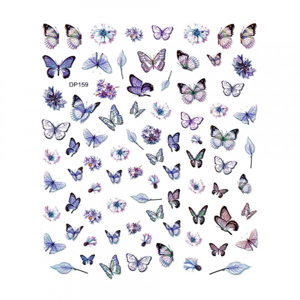 Abtibild Unghii SensoPRO Milano, Butterfly Island DP159