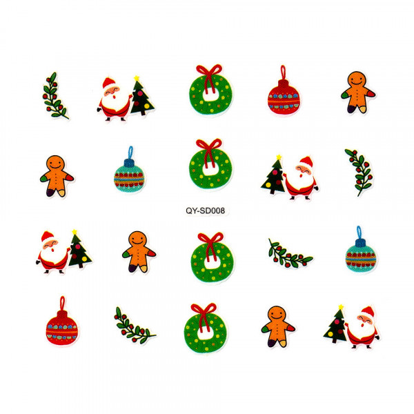 Abtibild Unghii SensoPRO Milano Christmas Wonderland Edition, QY-SD008
