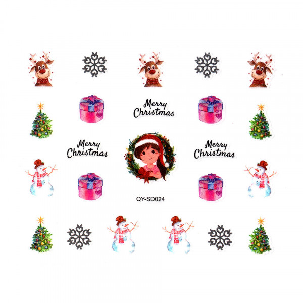 Abtibild Unghii SensoPRO Milano Christmas Wonderland Edition, QY-SD024