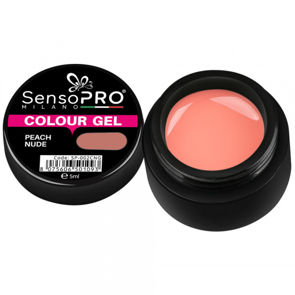 Gel UV Colorat Peach Nude 5ml, SensoPRO Milano