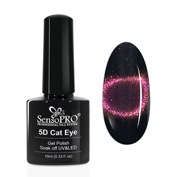 Oja Semipermanenta Cat Eye Gel 5D SensoPRO 10ml, #13 Luna