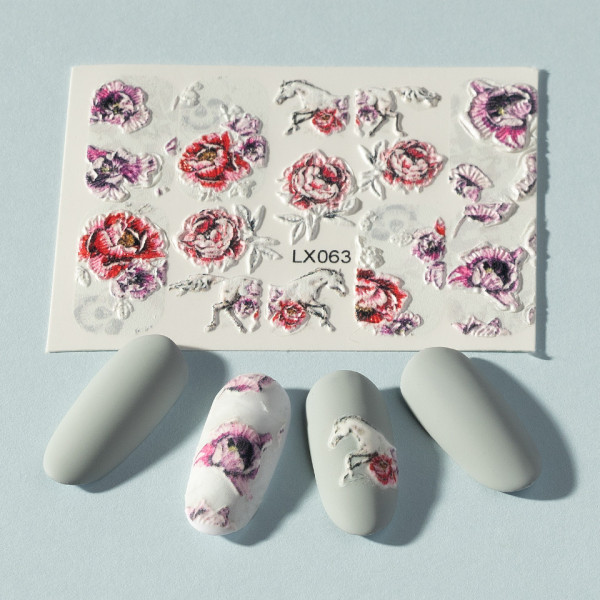 Tatuaj 3D Unghii LUXORISE Artistry LX063