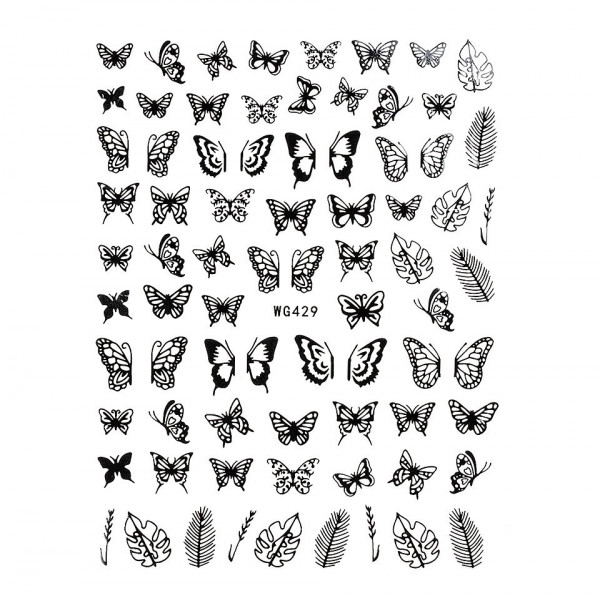 Abtibild Unghii SensoPRO Milano Secret Butterfly, model WG429