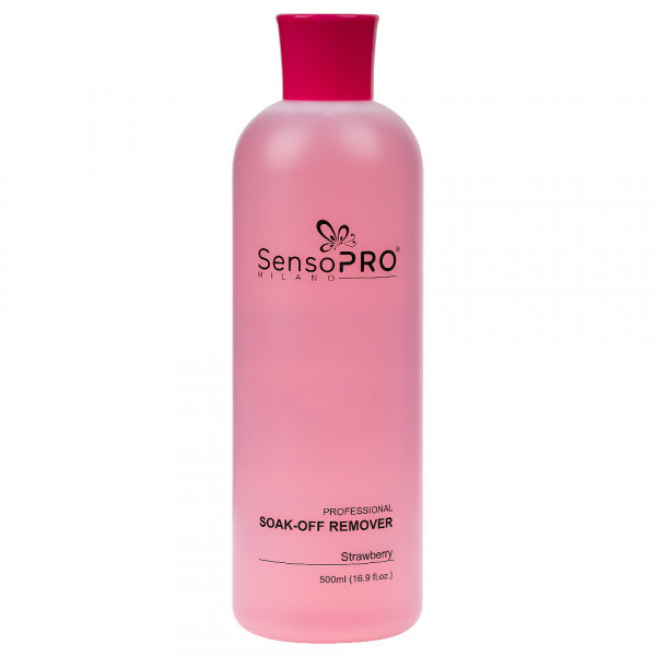 Soak-Off Remover Strawberry SensoPRO Milano, 500ml