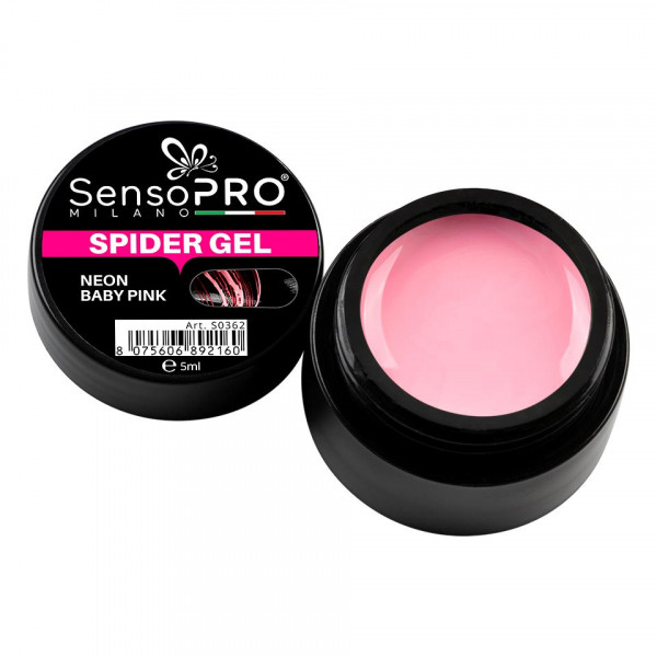 Spider Gel SensoPRO Neon Baby-Pink, 5 ml