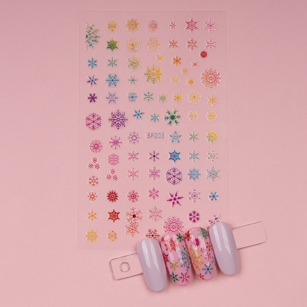 Sticker Unghii LUXORISE, Winter Snowflakes SP203