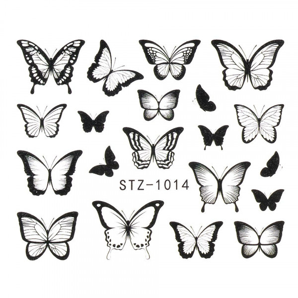 Tatuaj Unghii LUXORISE Simple Butterfly Song, STZ-1014