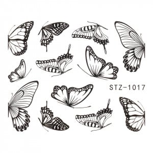 Tatuaj Unghii LUXORISE Simple Butterfly Kiss, STZ-1017