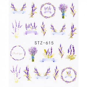 Tatuaj Unghii LUXORISE Flower Lavender, STZ-615