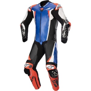 Combinezon de piele 1 piesa ALPINESTARS RACING ABSOLUTE V2 54 Rosu fluo/Alb/Negru - Img 3