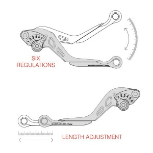 Kit manete frana si ambreiaj BARRACUDA - HONDA CB 1000R (2018-2020) CBR 600RR/1000RR (2007-2020) - Img 2