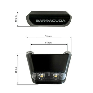 Lampa numar din aluminiu pe led omologata BARRACUDA - Img 3