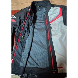 Geaca de vara textil dama MACNA TONDO L Negru/Gri deschis/Rosu - RESIGILAT - Img 3