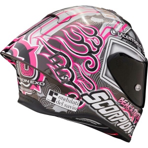 Casca sport SCORPION EXO-R1 EVO AIR FIM Racing #1 Aron Canet Replica - Img 2