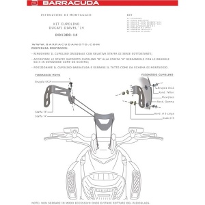 Parbriz Aerosport BARRACUDA DUCATI DIAVEL (2014-2016) - Img 2