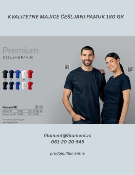 Majica T shirt PREMIUM 180 artikal MT001