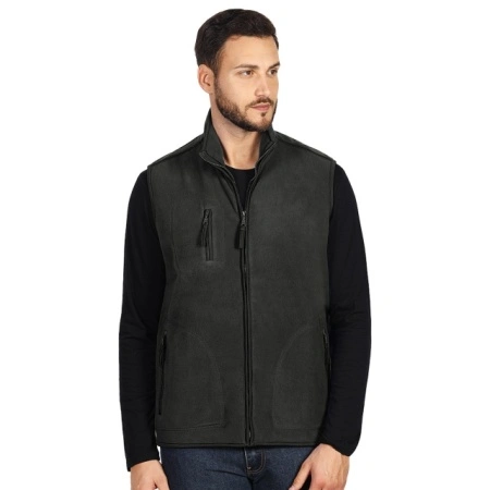 Prsluk od polara POLARIS VEST siva tamna