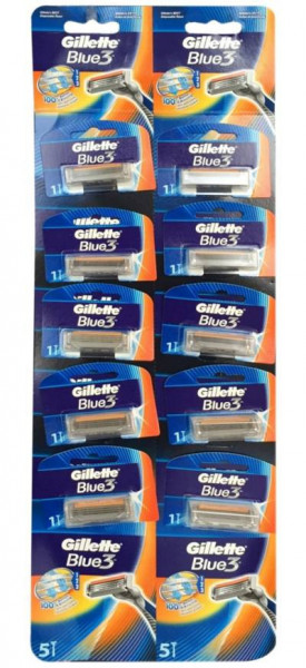 Aparat de ras Gillette Blue3 , 12 buc unica folosinta