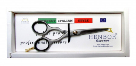 Foarfeca de tuns 5.5" Henbor ITALIA Golden Line pentru frizerie coafor salon