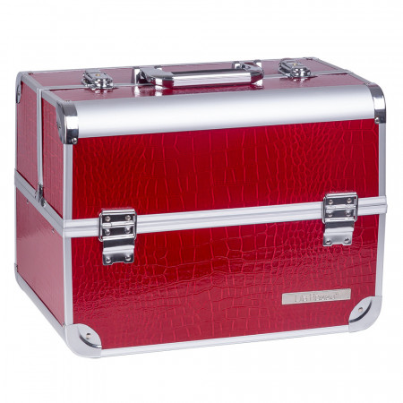 Geanta cosmetice valiza case beauty bag pentru machiaj unghii false