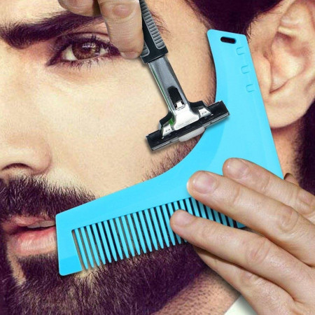 Piepten barba Model cu Sablon pentru conturarea si modelarea barbii