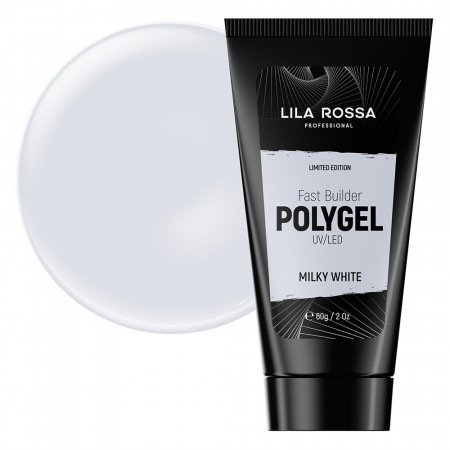 Polygel Lila Rossa Premium, 60 g, Milky White