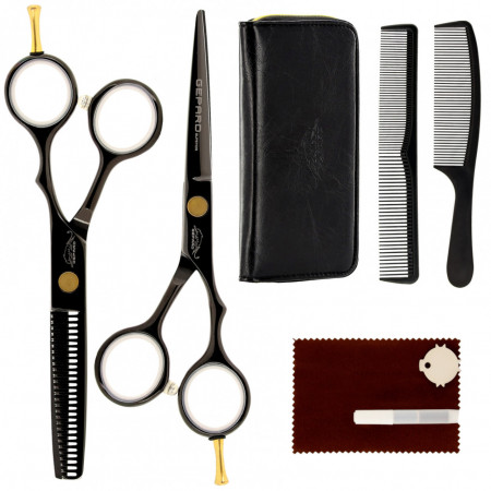 Set foarfeca de tuns si foarfeca de filat · Ghepard Superior Black