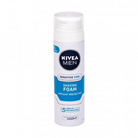 Spuma de Ras Nivea Men Sensitive Cooling Shaving Foam, 200 ml