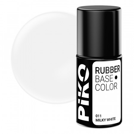 Baza Rubber Piko, Base Color, 7 ml, 011 Milky White