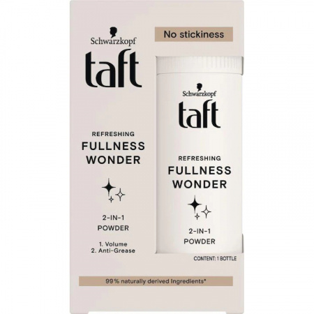 Pudra de par Taft 2 in1 Fullness Wonder pentru volum si reimprospatare, 10 g