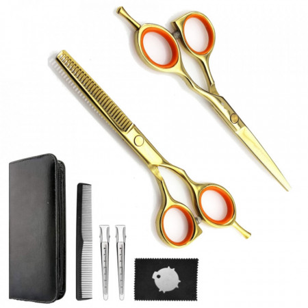 Set foarfeca de tuns si filat Ardette, Dragon02, Auriu, Gold, 5.5 cm